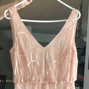 Adrianna Papell sequin embellished gown